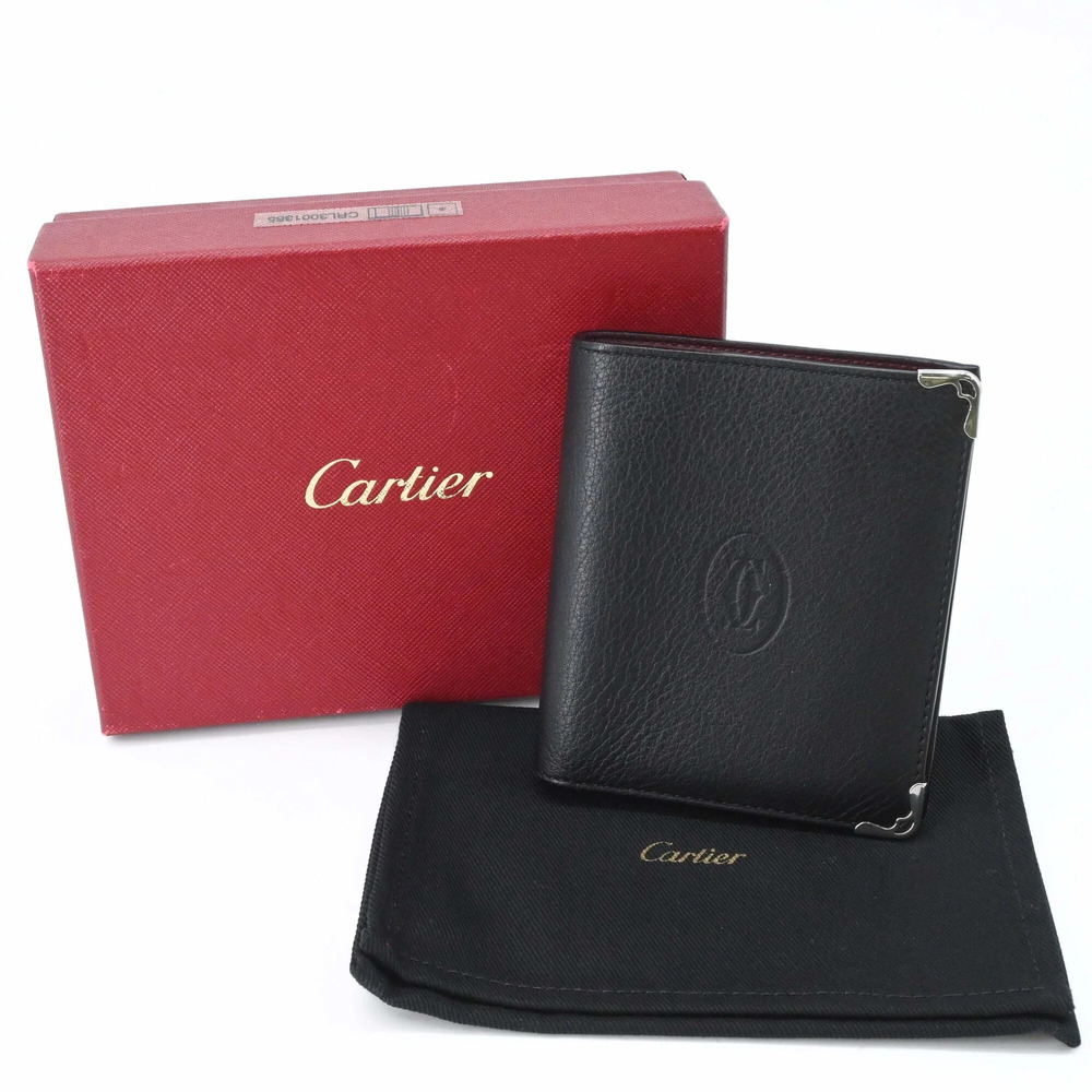 Cartier Garland de Leather Bi-fold Wallet, Billfold, Card Case